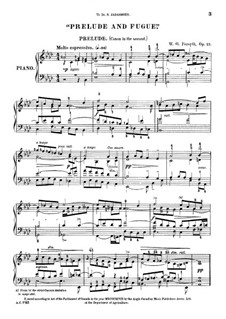 Prelude and Fugue in A Flat Major, Op.25: For piano by Wesley Octavius Forsyth