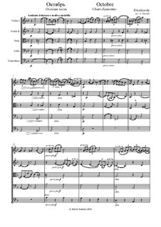 No.10 October (Autumn Song): For string quintet by Pyotr Tchaikovsky