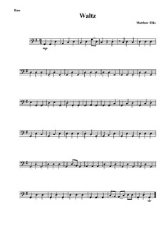 Waltz: Double bass part by Matthew Ellis