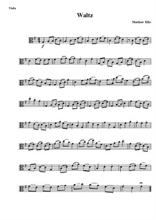 Waltz: Viola part by Matthew Ellis