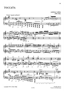 Toccata: For piano by Jaroslav Ježek