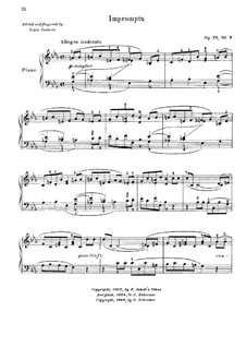 Dix pièces mignonnes (Ten Small Pieces), Op.77: No.7 Impromptu by Moritz Moszkowski
