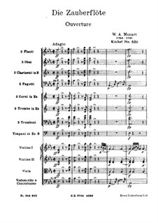 Overture: Full score by Wolfgang Amadeus Mozart