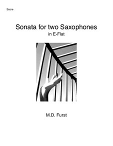 Sonata for two Saxophones, Op.1: Sonata for two Saxophones by Michael Furst