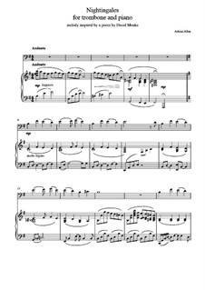 Nightingales For Trombone and Piano: Nightingales For Trombone and Piano by Adrian Allan