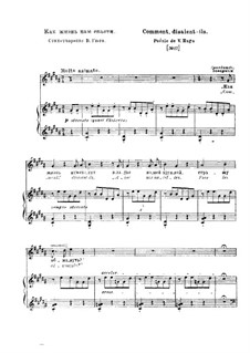 Comment, disaient-ils, S.276: Piano-vocal score by Franz Liszt