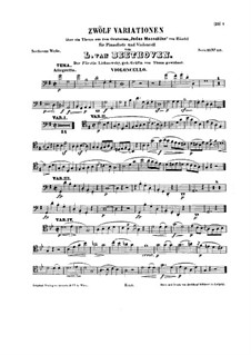 Marches for Cello and Piano, WoO 45: Solo part by Ludwig van Beethoven