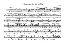 10 viam somnia for flute solo: No.3, MVWV 522 by Maurice Verheul