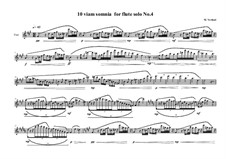 10 viam somnia for flute solo: No.4, MVWV 523 by Maurice Verheul