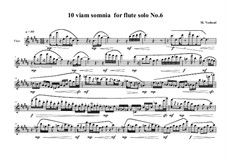 10 viam somnia for flute solo: No.6, MVWV 525 by Maurice Verheul