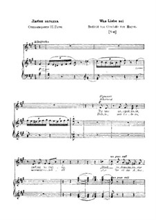 Was Liebe sei, S.288: Version III by Franz Liszt