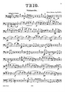 No.1 in F Major: Cello part by Johann Hermann Berens