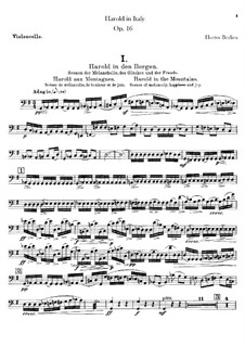 Harold en Italie, H.68 Op.16: Cellos part by Hector Berlioz