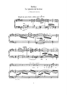 Les nuits d’été (Summer Nights),  H.81 Op.7: No.2 Le spectre de la rose (B Major) by Hector Berlioz