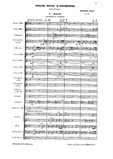Petite Suite for Orchestra: Full score by Georges Bizet