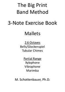 3-Note Exercise Book: Mallets by Michele Schottenbauer