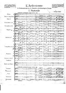 Suite II: Full score by Georges Bizet