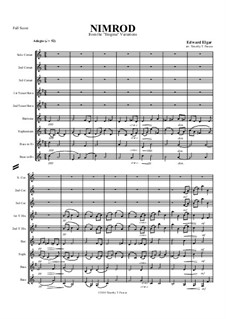 Variation No.9 'Nimrod': For brass band by Edward Elgar
