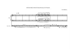 Duo No.20 for Cello and Piano, MVWV 532: Duo No.20 for Cello and Piano by Maurice Verheul