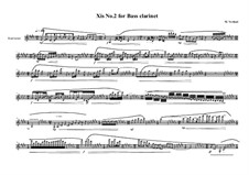 Xis No.2 for Bass clarinet, MVWV 561: Xis No.2 for Bass clarinet by Maurice Verheul