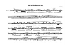 Xis No.3 for Bass clarinet, MVWV 562: Xis No.3 for Bass clarinet by Maurice Verheul