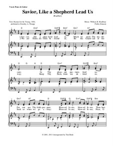 Savior, Like a Shepherd Lead Us: For voice and piano (or guitar) by William Batchelder Bradbury