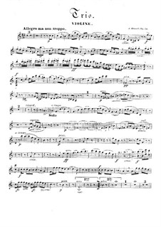 Piano Trio, Op.24: Violin and cello parts by Adolf von Henselt