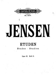 Piano Etudes, Op.32: Book II by Adolf Jensen