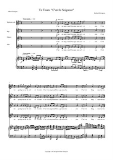 Te Deum 'C'est le Seigneur': Piano-vocal score by Richard Errington