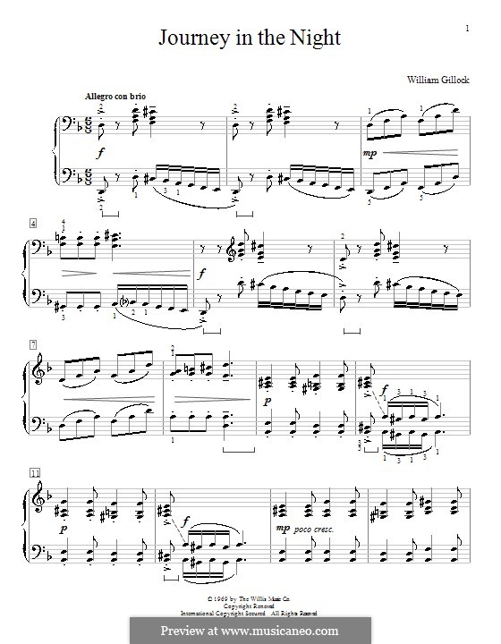 Гиллок осенний эскиз ноты