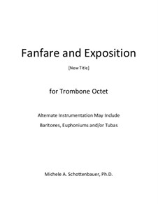 Fanfare and Exposition: Full score by Michele Schottenbauer