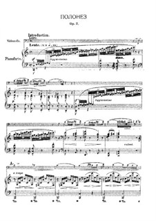 Introduction and Polonaise Brilliant in C Major, Op.3: Score, solo part by Frédéric Chopin