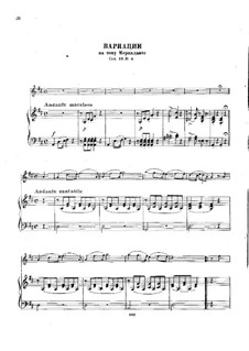 Six airs variés, Op.89: No.6 Aria with Variations by Mercadante by Charles Dancla