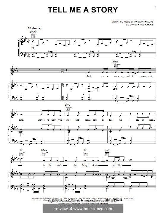 Tell Me a Story: For voice and piano (or guitar) by David Ryan Harris, Phillip Phillips