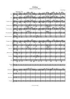 Gliding (Grade 2 Concert Band): Gliding (Grade 2 Concert Band) by Jordan Grigg