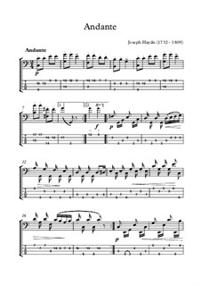 Movement II: For bass guitar by Joseph Haydn