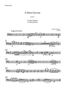 A Short Gavotte: Cello part by Plamen Prodanov