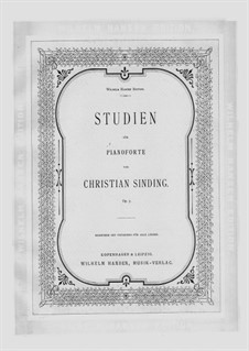 Etudes for Piano, Op.7: Etudes for Piano by Christian Sinding