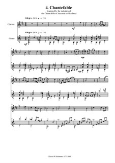 The Poem is the Song: Chantefable d'Aucassin et Nicolette, for clarinet and guitar by David W Solomons