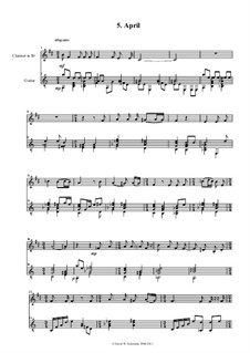 Times of change: April, for clarinet and guitar by David W Solomons
