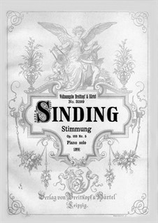 Fünf Tonbilder, Op.103: Nr.5 Stimmung by Christian Sinding