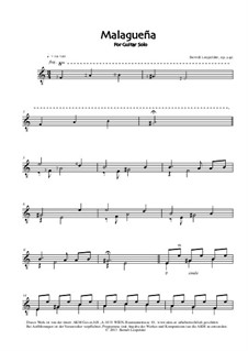 Malagueña, Op.240: Malagueña by Berndt Leopolder