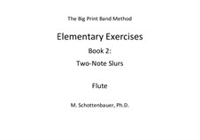 Elementary Exercises. Book II: Flute by Michele Schottenbauer