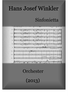 Sinfonietta (2013) for orchestra: Sinfonietta (2013) for orchestra by Hans Josef Winkler