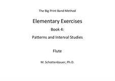 Elementary Exercises. Book IV: Flute by Michele Schottenbauer