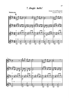 Quartet instruments version: For guitar quartet, Op.4-a by James Lord Pierpont