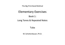 Elementary Exercises. Book I: Tuba by Michele Schottenbauer