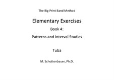 Elementary Exercises. Book IV: Tuba by Michele Schottenbauer