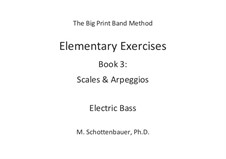 Elementary Exercises. Book III: Bass guitar by Michele Schottenbauer