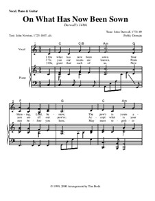 On What Has Now Been Sown: For voice and piano (with chords) by John Darwall